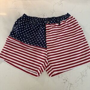 CHUBBIES‎ The Mericas Everywhere 5" Shorts Mens Size XXL USA Flag Red White Blue